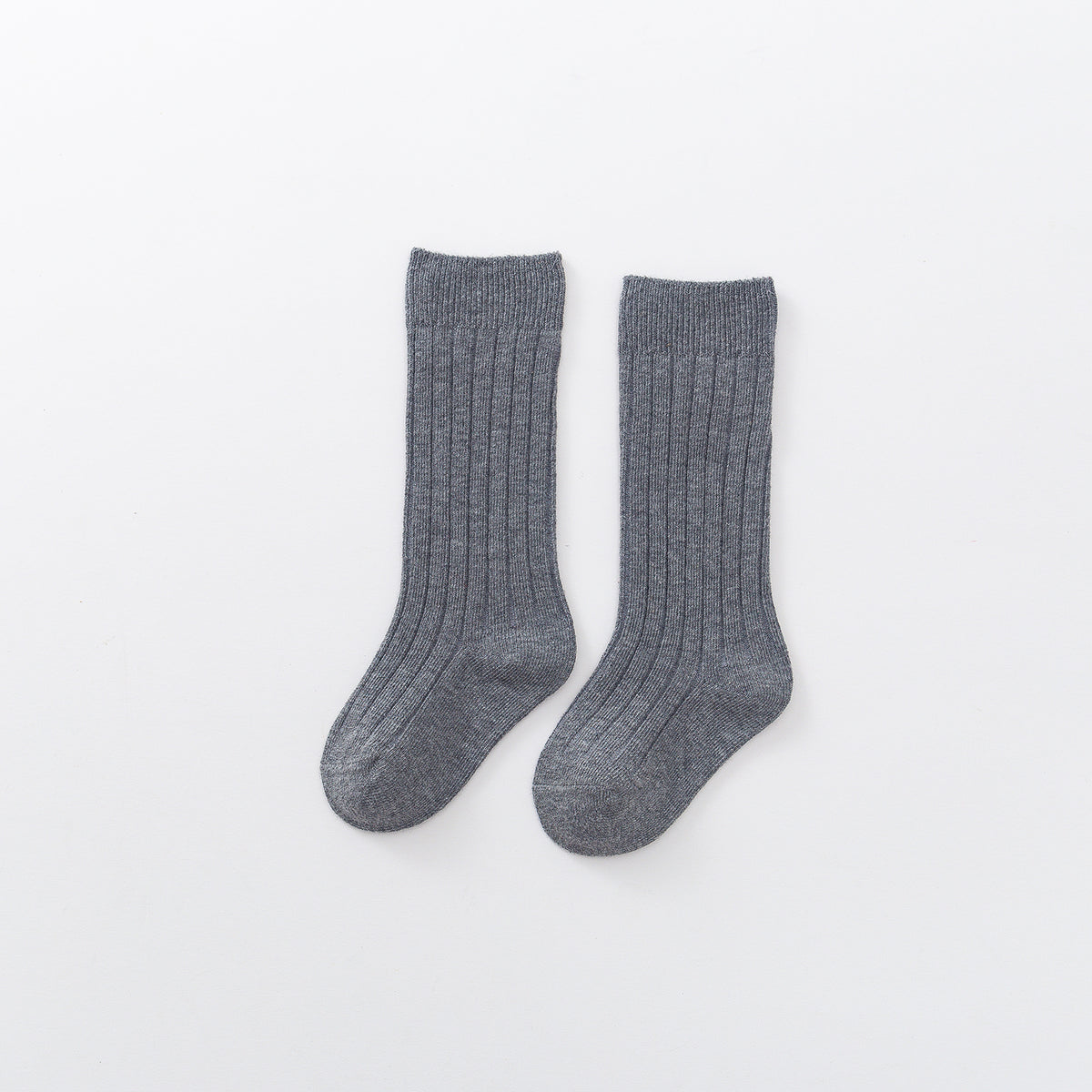 Kids Candy Color Knitted Cotton Stockings for Spring