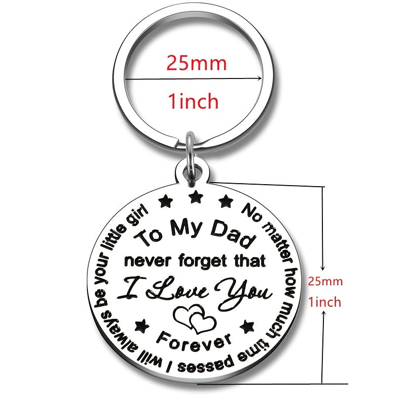 Dad Keychain From Daughter Son Unique Gift For Men On Birthday