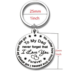Dad Keychain From Daughter Son Unique Gift For Men On Birthday