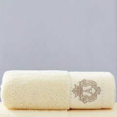 Soft Cotton Hand Towel with Embroidered Lettering 13x29 inches