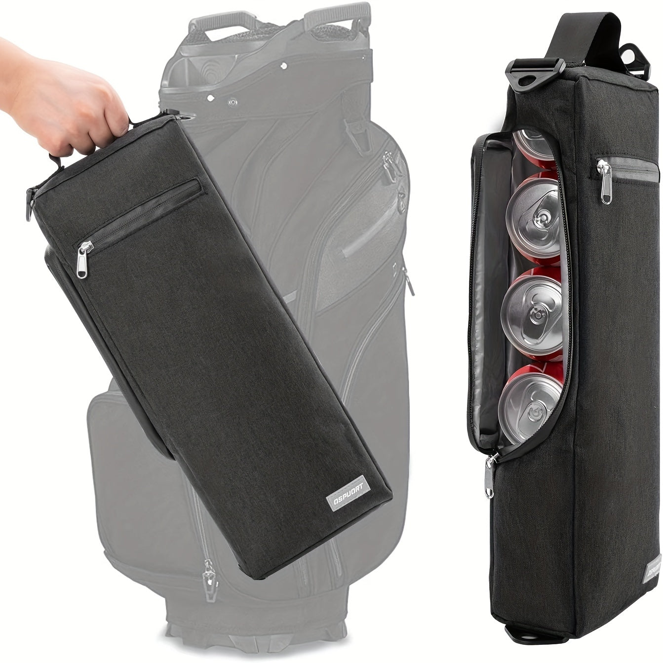 Insulated Beer Sleeve for Golf Bags - Keep Beverages Secure