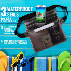 Waterproof Waist Pouch with Waist Strap for Outdoor Activities