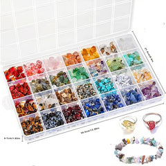 28 Colors Crystal Beads & Gemstone Beads Jewelry Making Kit
