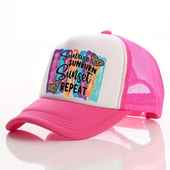 Men's Love Letter Print Peaked Cap Street Baseball Cap