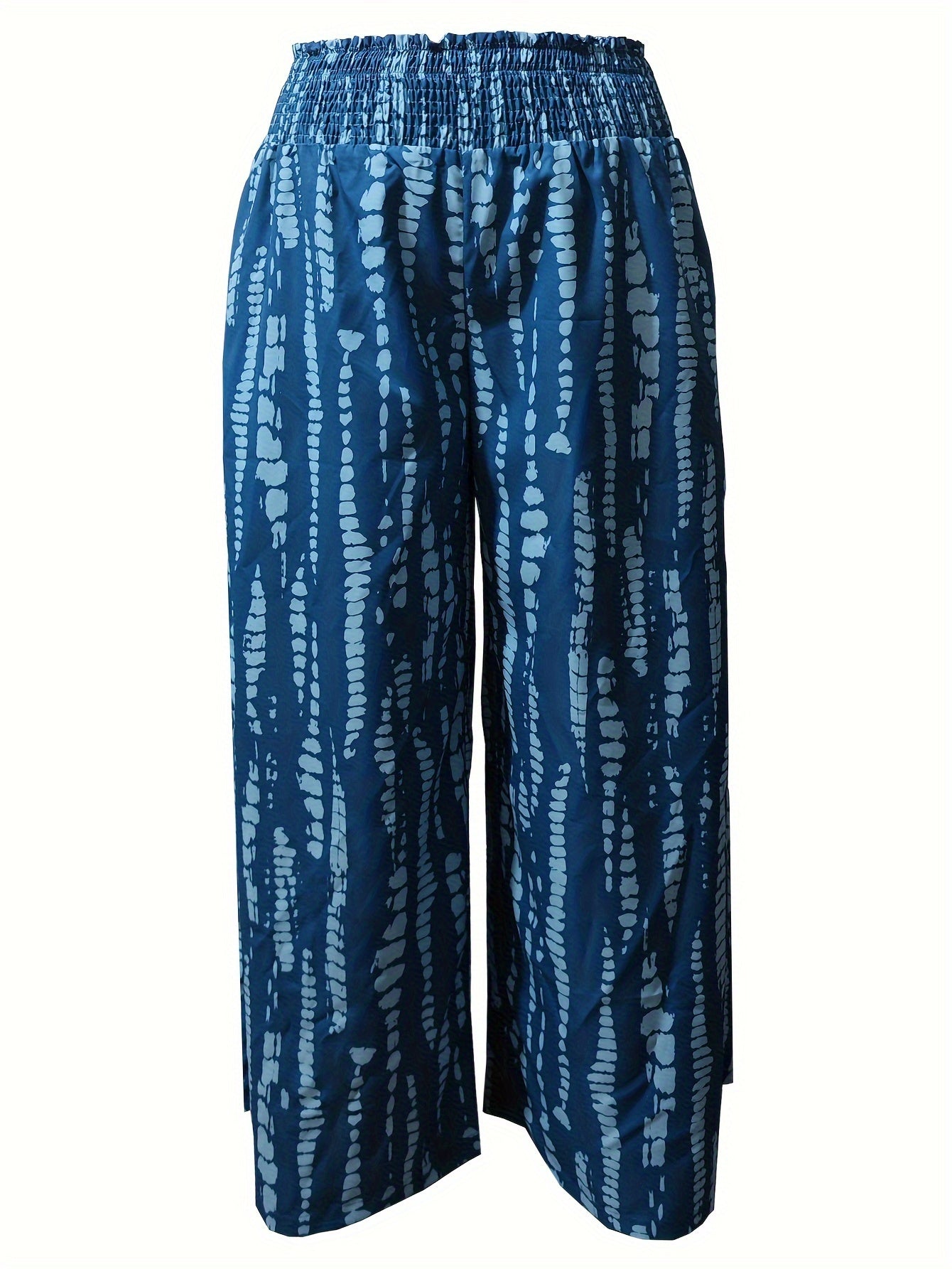  Tie Dye Wide Leg Trousers With Pockets