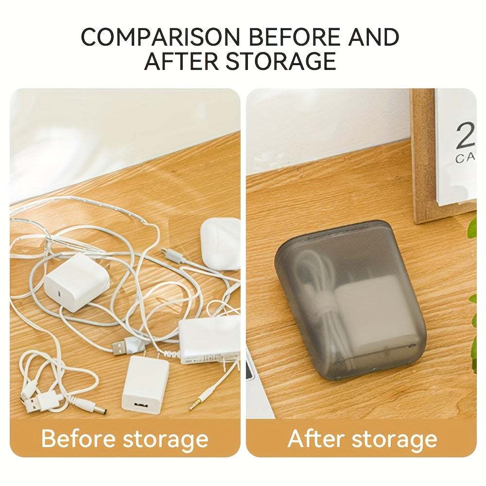 Wire Organizer Storage Box Portable Cable Organizer Storage Box