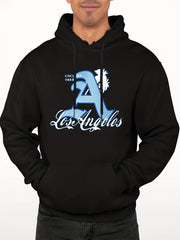 Men's Casual Letter A Hooded Sweatshirt for Autumn and Winter