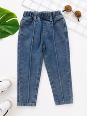 Boys Denim Long Pants with Pocket for Spring/Autumn