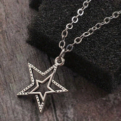 Vintage Goth Star Necklace Women's Men's Necklace