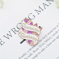 3pcs Cartoon Metal Badge Heart Letter Brooch Decoration for Men