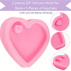 20 Heart Shaped Keychains & Key Rings - DIY Easter Decorations & Desserts