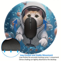 Cat At The Bottom Of The Sea Mouse Pad