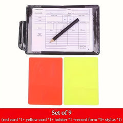 Referee Cards Sports Referee Kit with Pencil, Red and Yellow Cards