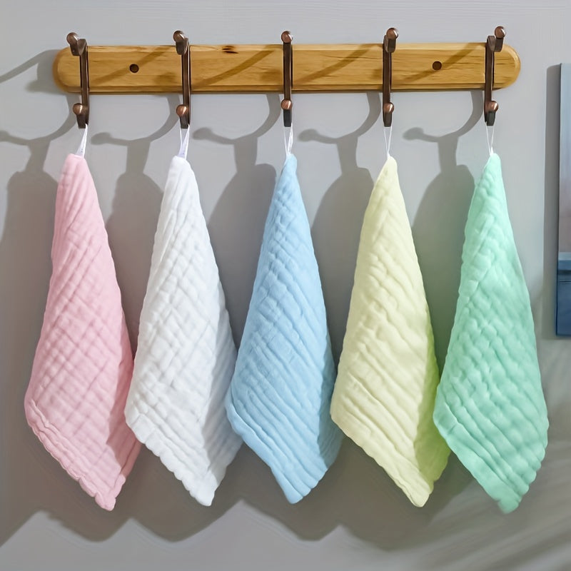 5pcs 30x30cm Soft Baby Towels Handkerchief Bathing Washcloth