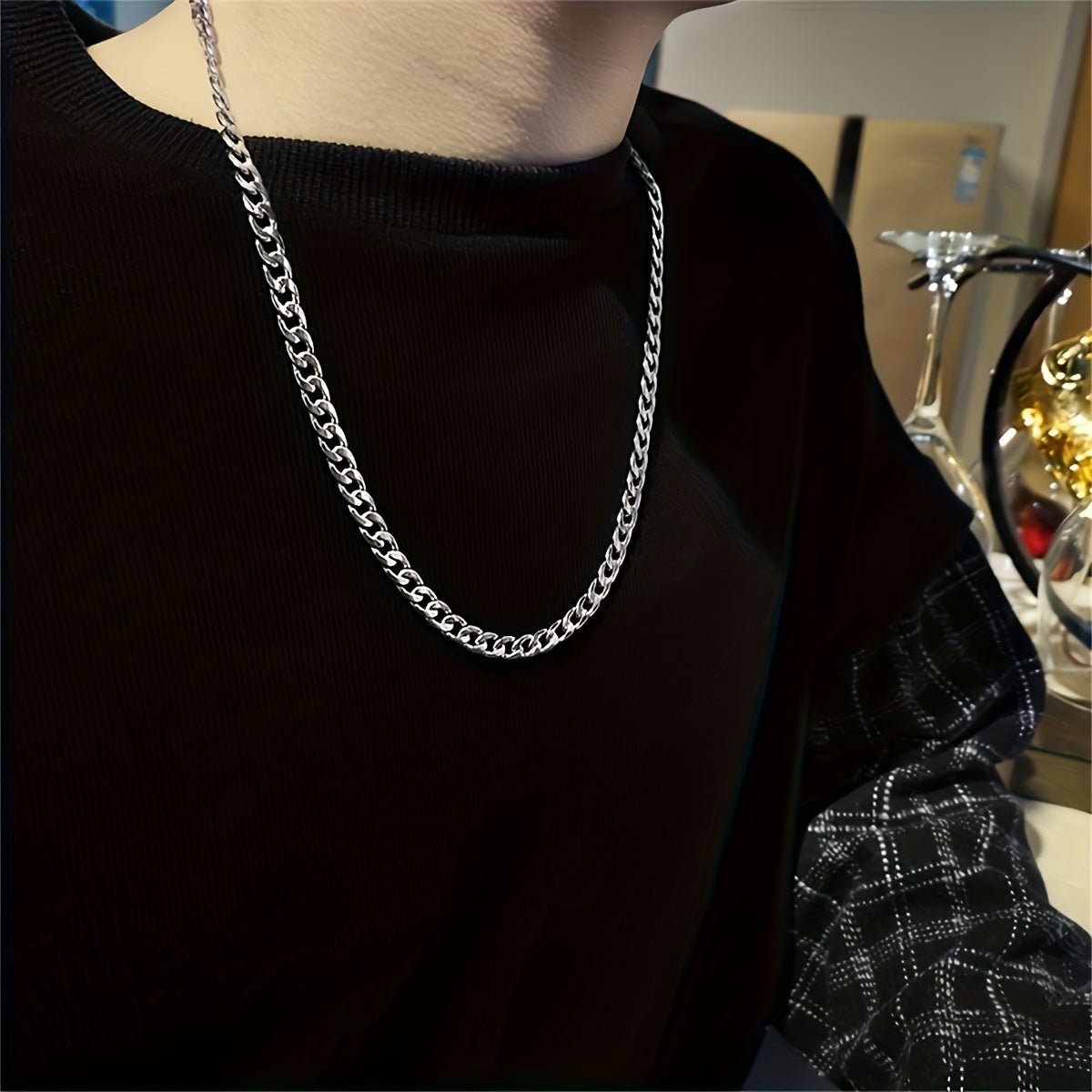 Promise Necklace For Him Cuban Chain Necklace For Husband