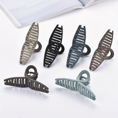 Women's Large Frosted Hair Claw Butterfly Clip Solid Shark Claw Hair Accessory
