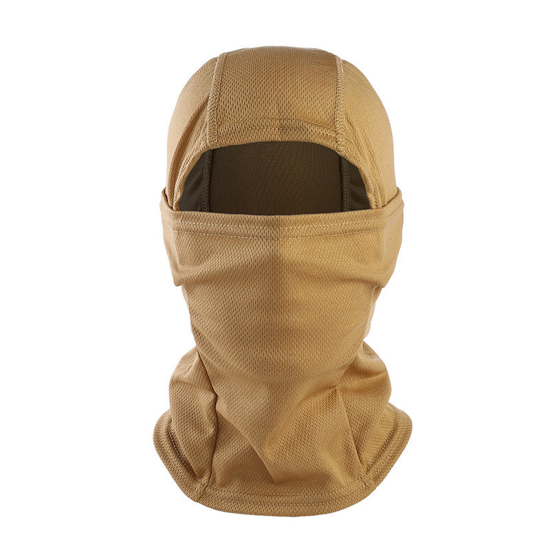 Camo Balaclava Hooded Face Mask in Khaki/CP
