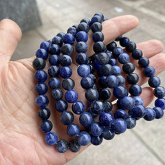 8mm Natural Stone Beaded Bracelet Healing Energy Semi Precious Gemstone