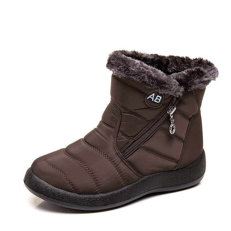 Thermal Fur Lined Snow Boots Non Slip Winter Boots