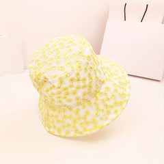Mesh Lace Flower Embroidery Fisherman Hat for Women