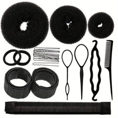 Hair Bun Shaper Set with Bun Maker Kit