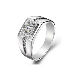 Men's Classic Ring in Silver and Black