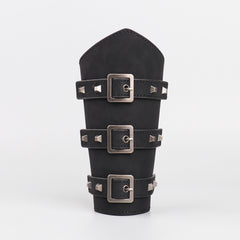 Leather Armguard Medieval Buckle Arm Protector Cosplay Props