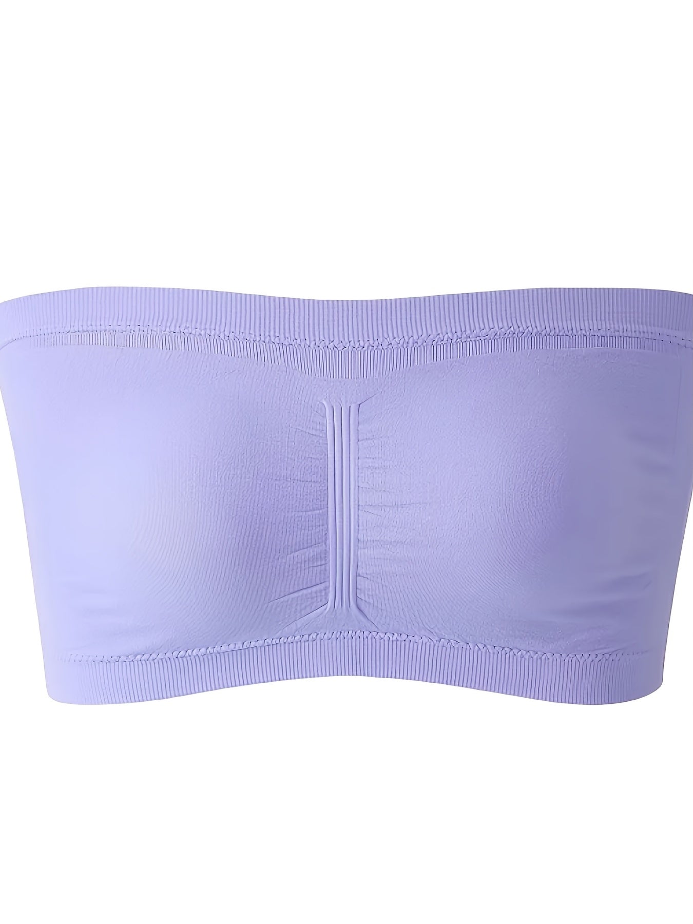  Removable Padding Bandeau Bra Women's Plus Non Underwire Double Layer