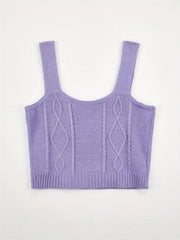 Boho Flower Embroidered Tank Top for Women