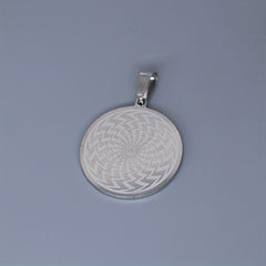 Round Rune Pendant for Necklaces and Bracelets, 0.98-inch