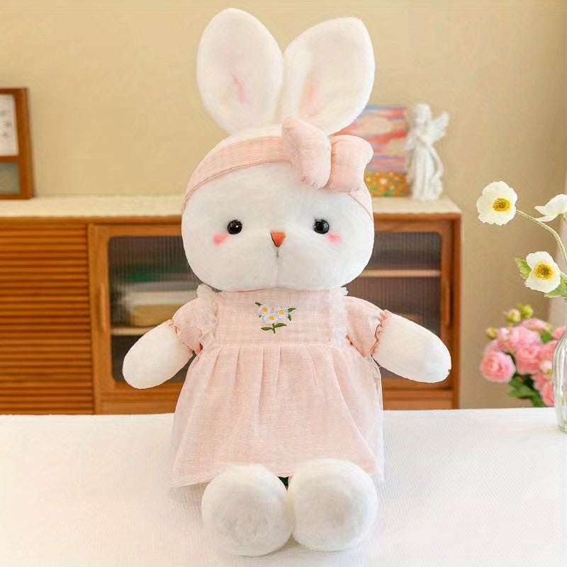 40cm Rabbit Plush Toy Girl Doll Dressing Rabbit Kid Sleeping Pillow