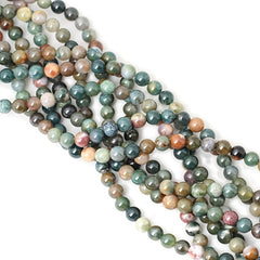 Natural Agate Gemstone Round Loose Beads DIY Jewelry Making