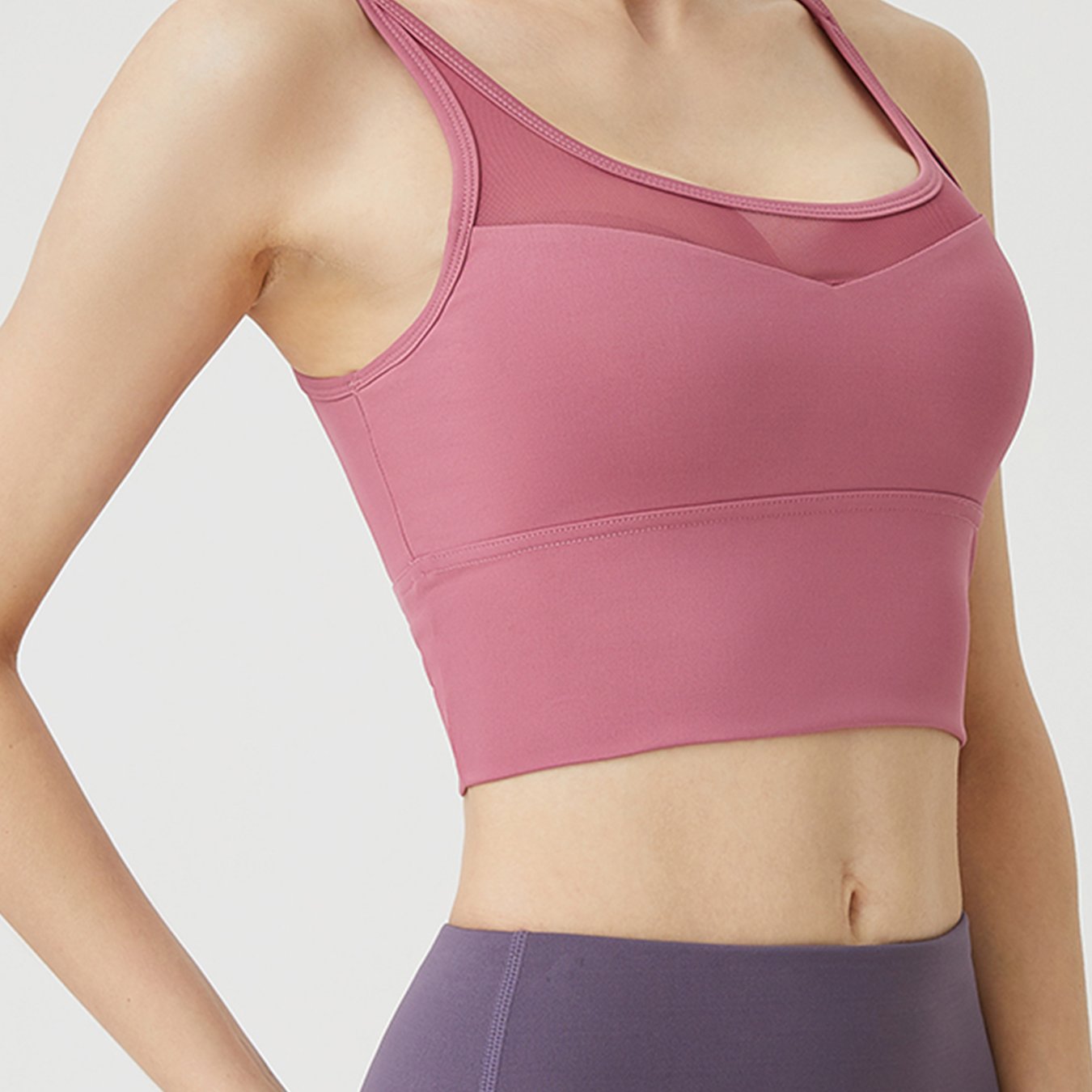 High Stretch Mesh Sports Bra for Women - Yoga Fitness Training