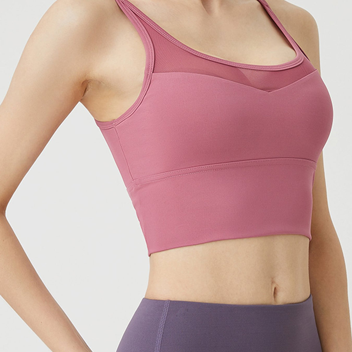 High Stretch Mesh Sports Bra for Women - Yoga Fitness Training