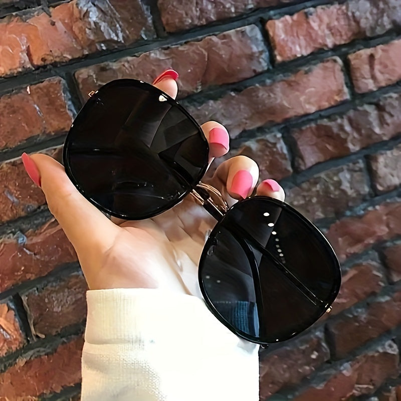 Large Oval Sunglasses UV400 for Women Men Casual Travel Beach
