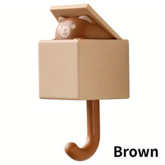 Creative Cat Hook Seamless Wall Decoration