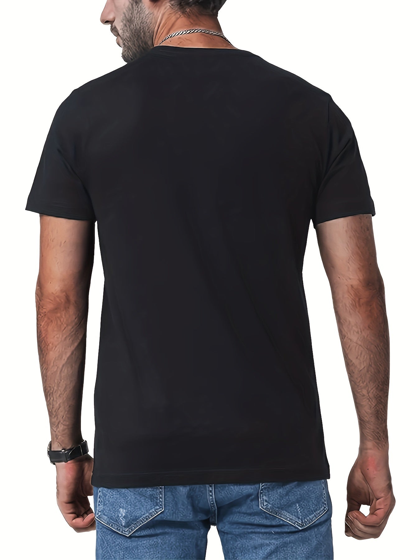Funny Meme Sperm Print Men's Graphic Crew Neck T shirt Casual Comfy Tees