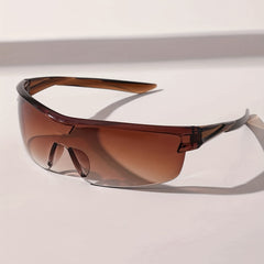Y2K Semi Rimless Gradient Lens Sunglasses UV400