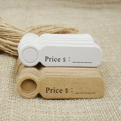 100pcs DIY Jewelry Material Hangtag Bookmark Gift Card