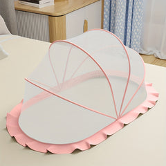Foldable Kids Mosquito Net Light Full Coverage Polyester Bed Canopy