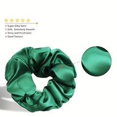 60pcs Satin Silky Hair Scrunchies For Women Girls - Hair Accessories Gift