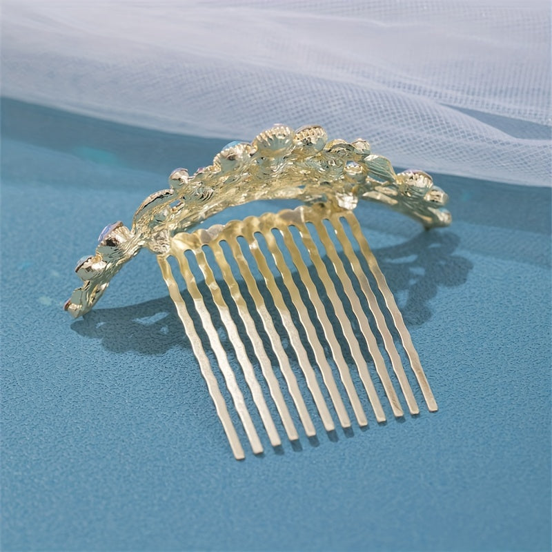 Rhinestone Crown Hair Comb for Girls