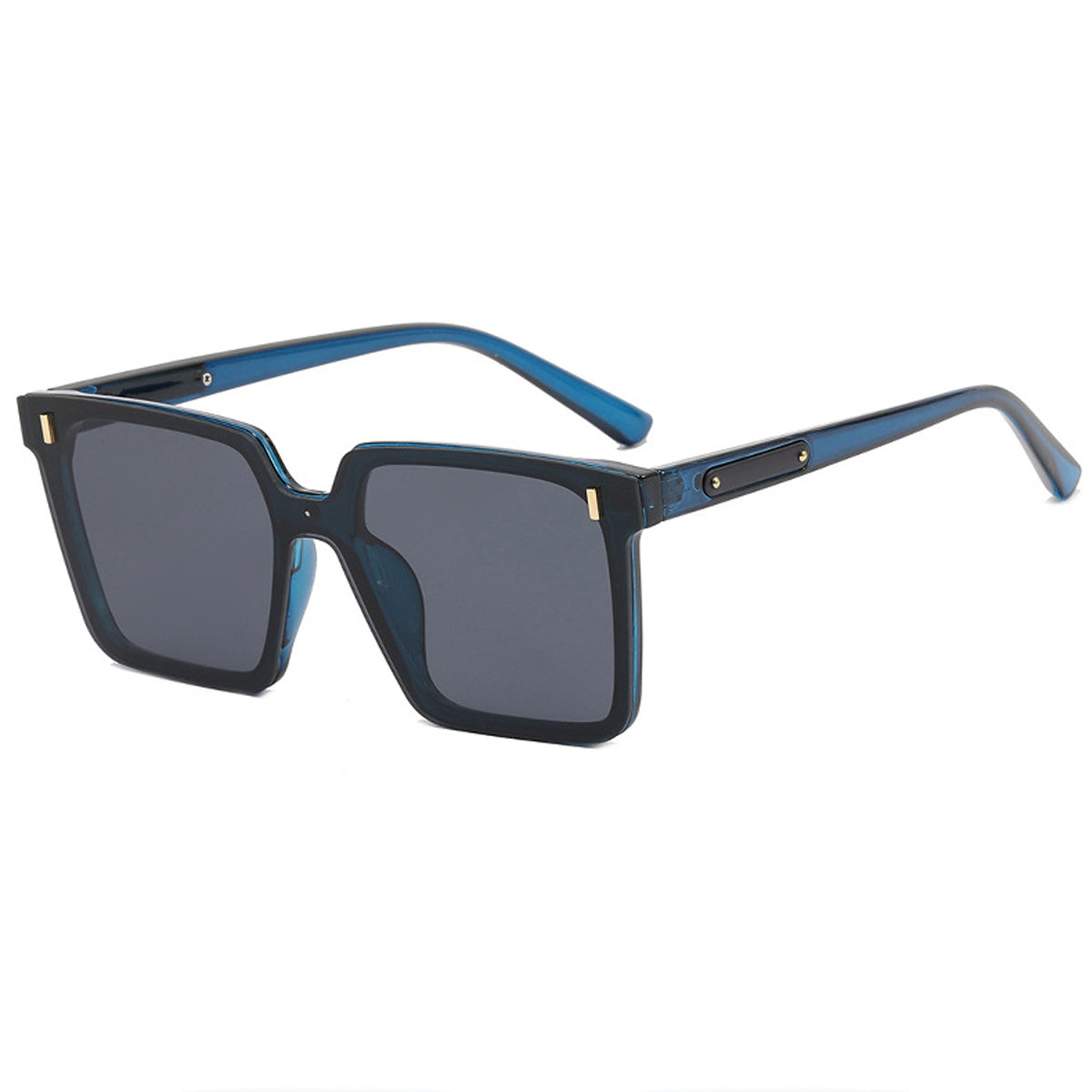 Square Spiked Sunglasses Anti UV One Piece Frame