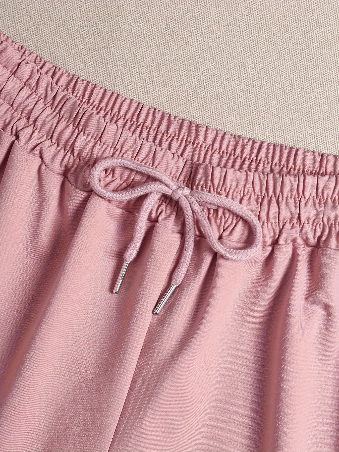  Slogan Print Home Wear Shorts