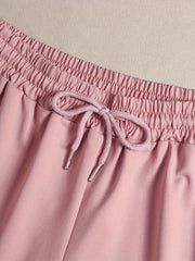  Slogan Print Home Wear Shorts