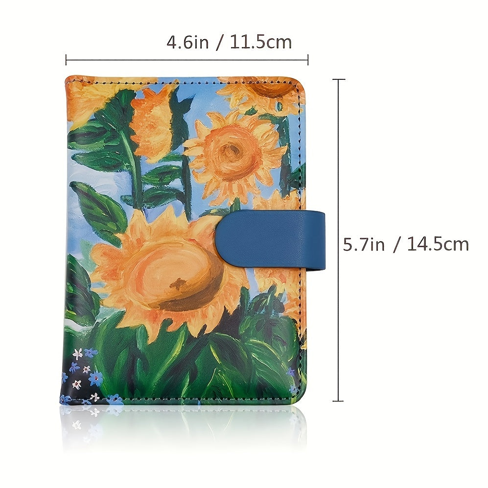 Floral Passport Holder Credit Cards Holder Waterproof Document Travel Accessorie