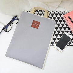 Canvas Zipper Pouch A4 Document Bag Large Capacity Business Briefcase