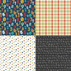 24sheets Back To School Theme Scrapbooking DIY Paper