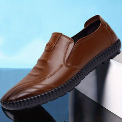 Men's Stitch Detail Loafer Shoes Non-slip Driving Shoes