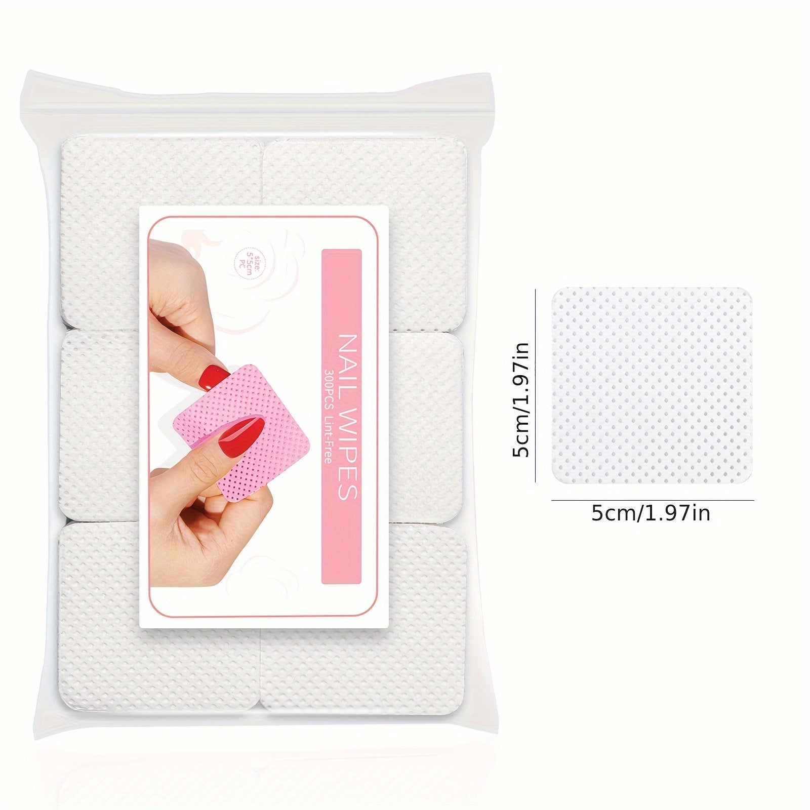 300pcs Non-woven Nail Pads for Quick Nail Polish Removal